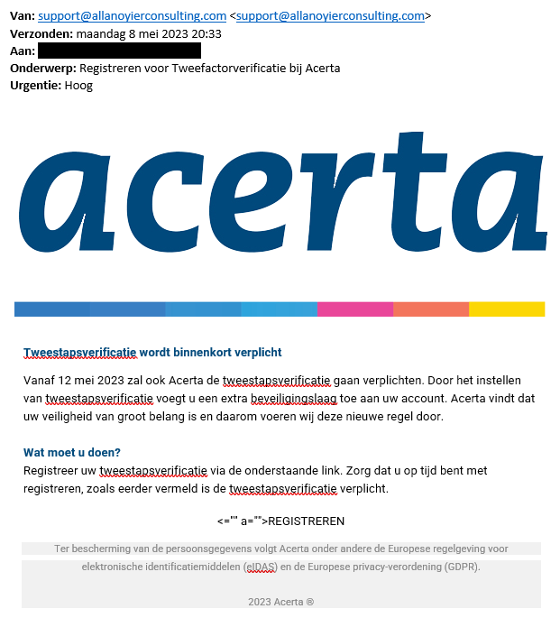 tweestapsverificatie phishing-acerta