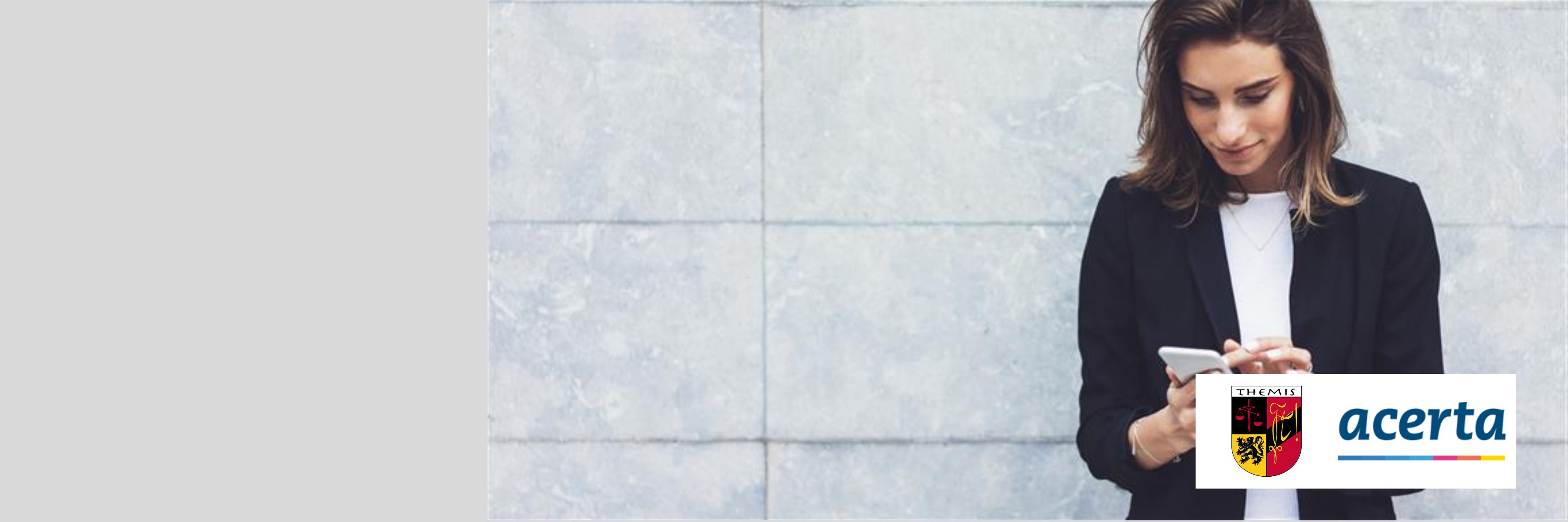 Header - Lid van Themis en studeer je binnenkort af? Advocate met logo